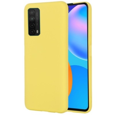 Huawei P smart 2021 Shell kieto silikono TPU geltonas dėklas - nugarėlė | Priedai.lt