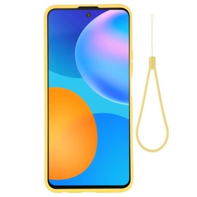 Huawei P smart 2021 „Shell“ cieta silikona (TPU) dzeltens apvalks | vacins.lv