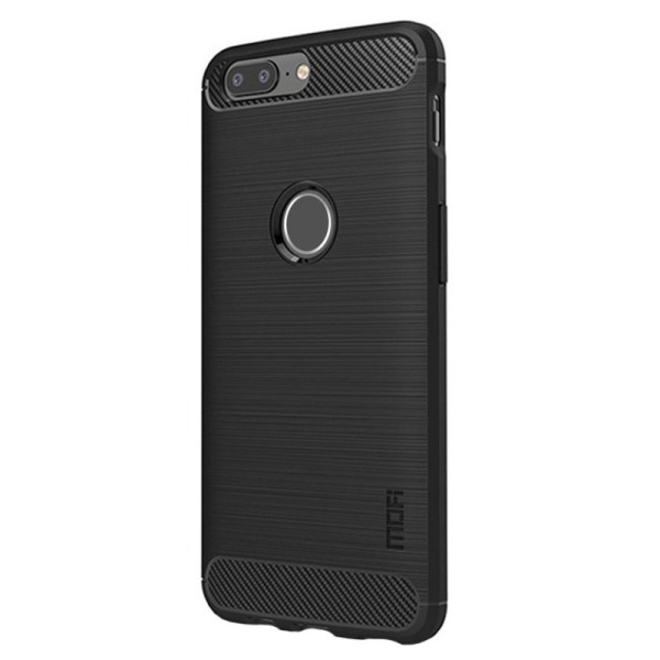 „Mofi“ Carbon kieto silikono (TPU) dėklas - juodas (OnePlus 5T)