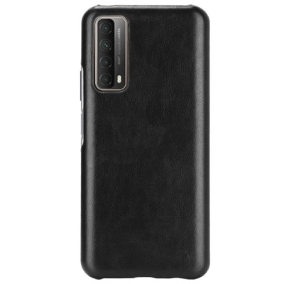 Soft Slim serijos Huawei P smart 2021 juodas odinis dėklas - nugarėlė | Priedai.lt