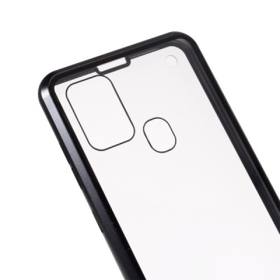 Samsung Galaxy A21s (A217) dzidrs (caurspīdīgs) Frame magnētiskais aizsedzams plastmasas apvalks | Vacins.lv