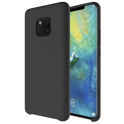 Huawei Mate 20 Pro „Shell“ cieta silikona (TPU) melns apvalks | vacins.lv
