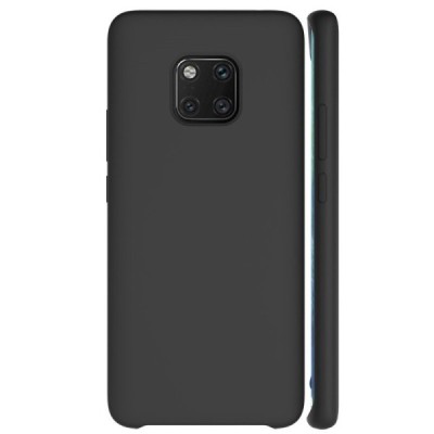 Huawei Mate 20 Pro „Shell“ cieta silikona (TPU) melns apvalks | vacins.lv