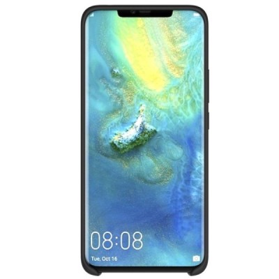 Huawei Mate 20 Pro „Shell“ cieta silikona (TPU) melns apvalks | vacins.lv
