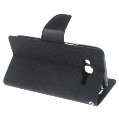 „Mercury“ Bravo Diary Samsung Galaxy J5 2015 (J500F) melns maciņš | Vacins.lv