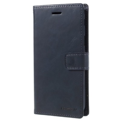 Mercury Blue Moon Samsung Galaxy J5 2017 (J530) atvērams zils ādas maciņš - maks | Vacins.lv