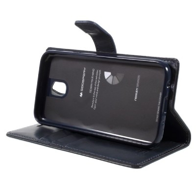 Mercury Blue Moon Samsung Galaxy J5 2017 (J530) atvērams zils ādas maciņš - maks | Vacins.lv