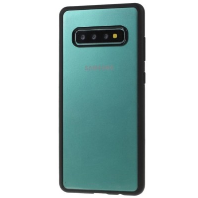Samsung Galaxy S10 (G973) elegants „IPAKY“ Royal dzidrs (caurspīdīgs) silikona apvalks (apmales melnā krāsā) | Vacins.lv