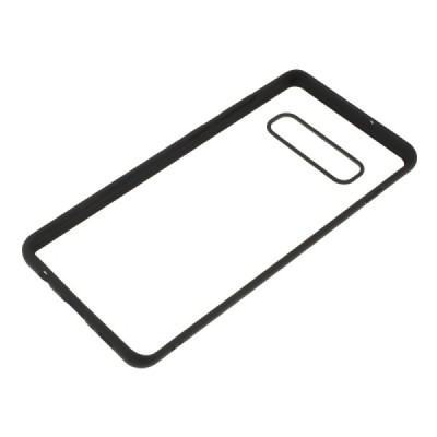 Samsung Galaxy S10 (G973) elegants „IPAKY“ Royal dzidrs (caurspīdīgs) silikona apvalks (apmales melnā krāsā) | Vacins.lv