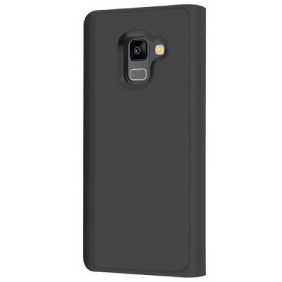 Samsung Galaxy A8 2018 (A530F) plastikinis atverčiamas juodas dėklas | Priedai.lt