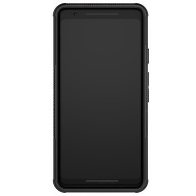 Google Pixel 2 XL „Kickstand“ pastiprinātas aizsardzības melns apvalks | Vacins.lv