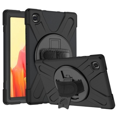 Samsung Galaxy Tab A7 10.4 2020 (T505,T500) sustiprintos apsaugos (360°) juodas dėklas - nugarėlė | Priedai.lt