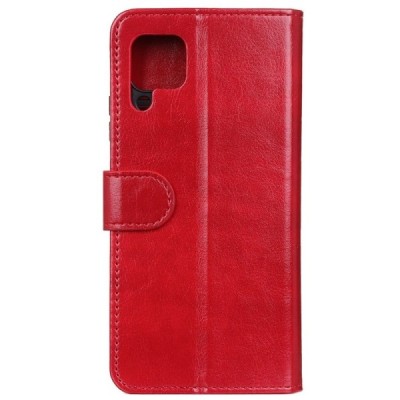 Samsung Galaxy A42 5G atvēramais ādas sarkans maciņš (maks) | Vacins.lv