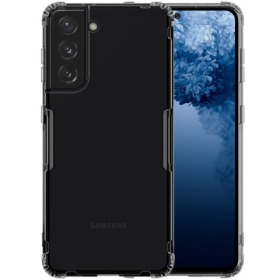 Samsung Galaxy S21 (G991B) Nillkin Nature pelēks (caurspīdīgs) silikona planākais apvalks | Vacins.lv