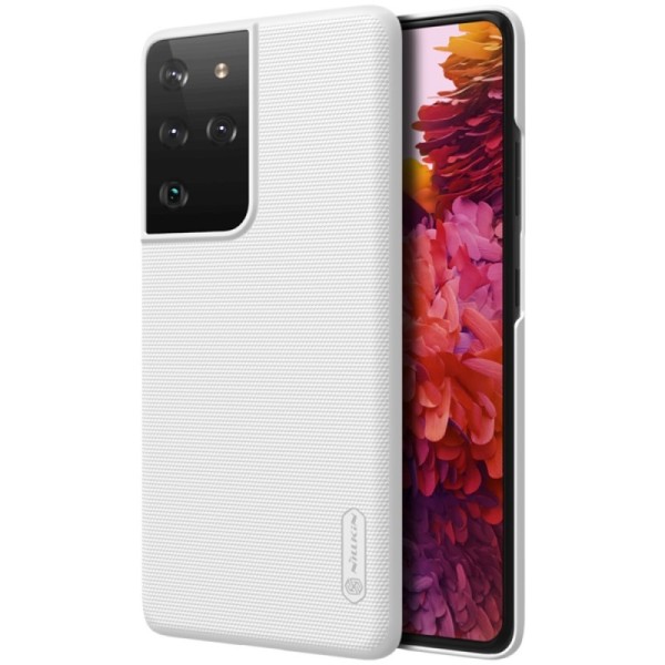 „Nillkin“ Frosted Shield apvalks - balts (Galaxy S21 Ultra)