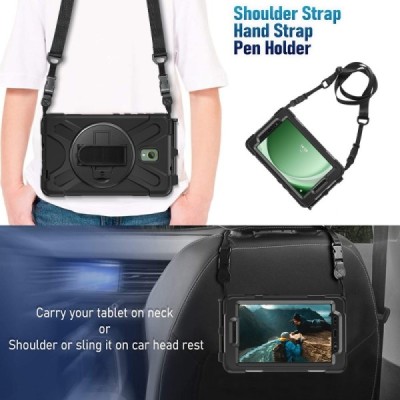 Sustiprintos apsaugos dėklas - juodas (Galaxy Tab Active Pro / Tab Active4 Pro /  / Active5 Pro)