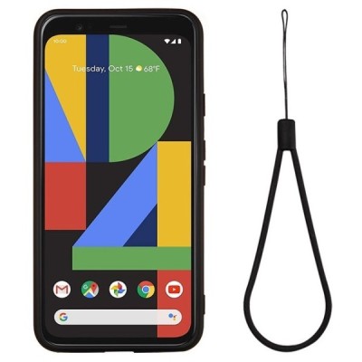 Google Pixel 4A 5G Shell kieto silikono TPU juodas dėklas - nugarėlė | Priedai.lt