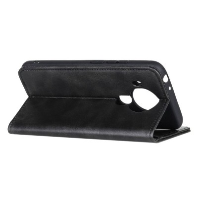 Nokia 5.4 „Split“ sērijas melns atvērams maciņš, maks | Vacins.lv