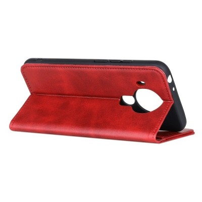 Nokia 5.4 „Split“ sērijas bordo atvērams maciņš, maks | Vacins.lv