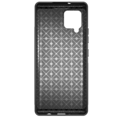 Samsung Galaxy A42 5G cieta silikona (TPU) melns apvalks | vacins.lv