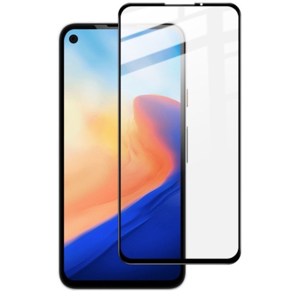 „Imak“ Tempered Glass pilnīgi aizsedzams ekrāna aizsargstikls 0.2 mm - melns (Pixel 4A 4G)