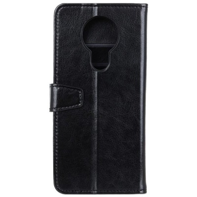 Nokia 3.4 atverčiamas juodas odinis dėklas, knygutė - piniginė | Priedai.lt