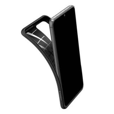 Samsung Galaxy S21 Ultra (G998B) Spigen Liquid Air melns cieta silikona apvalks | vacins.lv