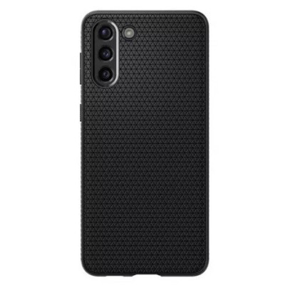 Samsung Galaxy S21+ (G996B) Spigen Liquid Air melns cieta silikona apvalks | vacins.lv