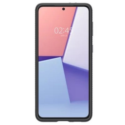 Samsung Galaxy S21+ (G996B) Spigen Liquid Air melns cieta silikona apvalks | vacins.lv