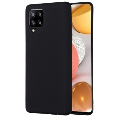 Samsung Galaxy A42 5G „Shell“ cieta silikona (TPU) melns apvalks | vacins.lv