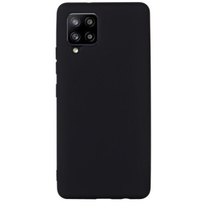 Samsung Galaxy A42 5G „Shell“ cieta silikona (TPU) melns apvalks | vacins.lv