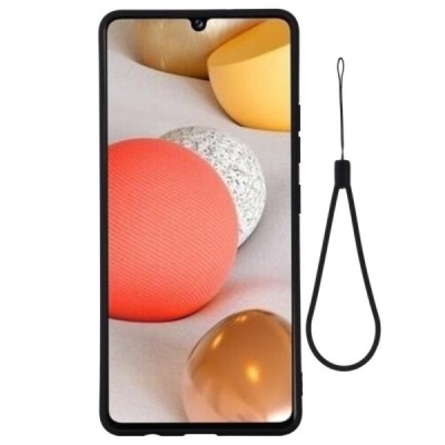 Samsung Galaxy A42 5G „Shell“ cieta silikona (TPU) melns apvalks | vacins.lv