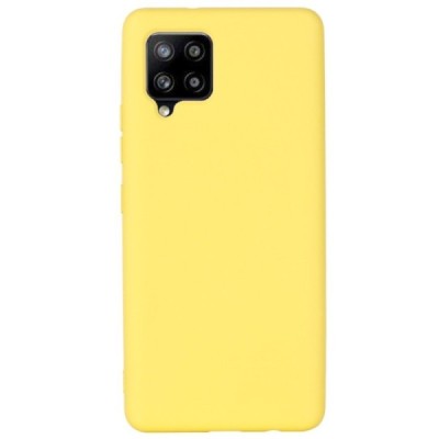 Samsung Galaxy A42 5G „Shell“ cieta silikona (TPU) dzeltens apvalks | vacins.lv