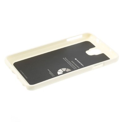 Mercury baltas Samsung Galaxy Note 3 Neo TPU kieto silikono dėklas (nugarėlė) / Priedai.lt