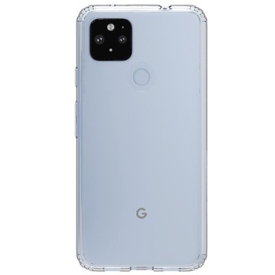 Google Pixel 4A 5G kieto silikono TPU skaidrus akrilo dėklas - nugarėlė | Priedai.lt