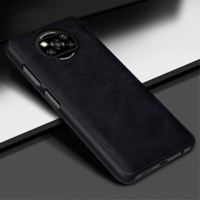 Greznais „Nillkin“ Qin sērijas ādas atvērams melns Xiaomi Mi 10T Lite 5G | Vacins.lv