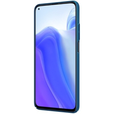 Xiaomi Mi 10T (Mi 10T Pro) Nillkin Frosted Shield mėlynas plastikinis dėklas, nugarėlė | Priedai.lt