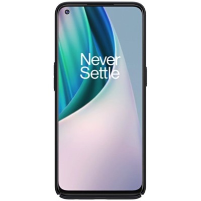 OnePlus Nord N10 5G Nillkin Frosted Shield melns apvalks | vacins.lv