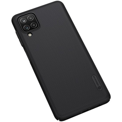 Samsung Galaxy A12 (A125F) Nillkin Frosted Shield melns apvalks | vacins.lv
