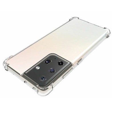 Samsung Galaxy S21 Ultra (G998B) kieto silikono TPU skaidrus dėklas - nugarėlė | Priedai.lt