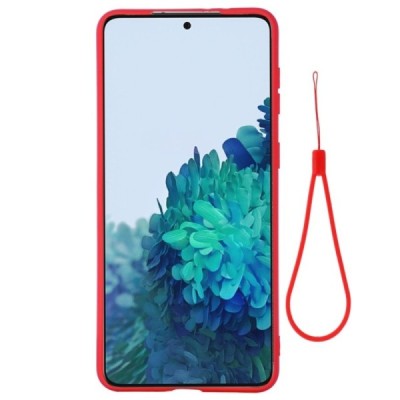 Samsung Galaxy S21+ (G996B) „Shell“ cieta silikona (TPU) sarkans apvalks | vacins.lv