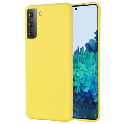 Samsung Galaxy S21+ (G996B) „Shell“ cieta silikona (TPU) dzeltens apvalks | vacins.lv