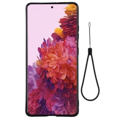 Samsung Galaxy S21 Ultra (G998B) „Shell“ cieta silikona (TPU) melns apvalks | vacins.lv