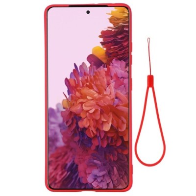 Samsung Galaxy S21 Ultra (G998B) „Shell“ cieta silikona (TPU) sarkans apvalks | vacins.lv