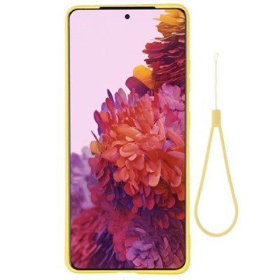 Samsung Galaxy S21 Ultra (G998B) „Shell“ cieta silikona (TPU) dzeltens apvalks | vacins.lv