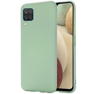 Samsung Galaxy A12 (A125F) „Shell“ cieta silikona (TPU) zaļš apvalks | Vacins.lv