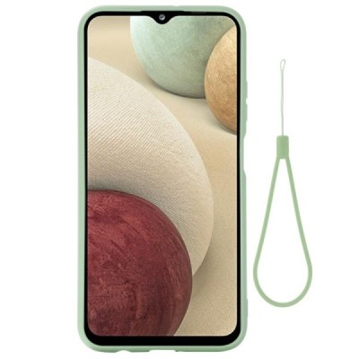 Samsung Galaxy A12 (A125F) „Shell“ cieta silikona (TPU) zaļš apvalks | Vacins.lv