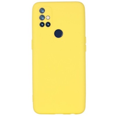 OnePlus Nord N10 5G „Shell“ cieta silikona (TPU) dzeltens apvalks | vacins.lv