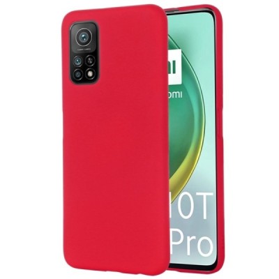 Xiaomi Mi 10T (Mi 10T Pro) „Shell“ cieta silikona (TPU) sarkans apvalks | vacins.lv