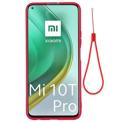 Xiaomi Mi 10T (Mi 10T Pro) „Shell“ cieta silikona (TPU) sarkans apvalks | vacins.lv